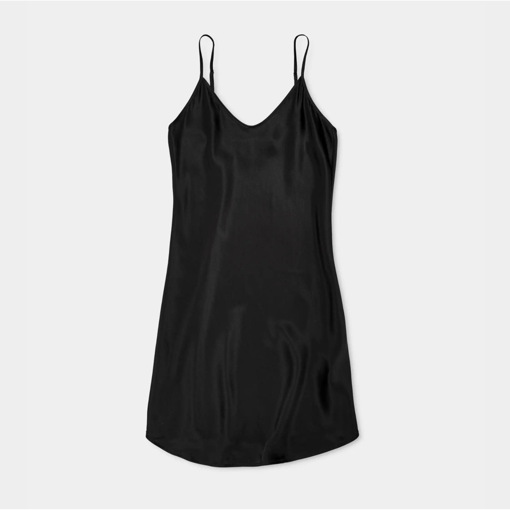 UGG Womens Small 100% Silk Black Theda Slip Dress Small
